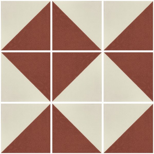 Mexican Talavera Tiles White Brown Washed